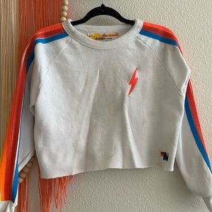 Aviator Nation Bolt Classic Cropped Seeatshirt